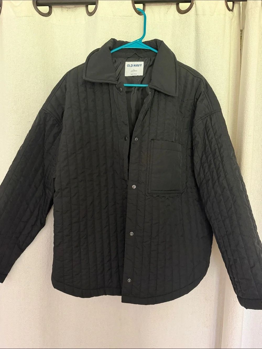 Old Navy Men's Quilted Black Jacket